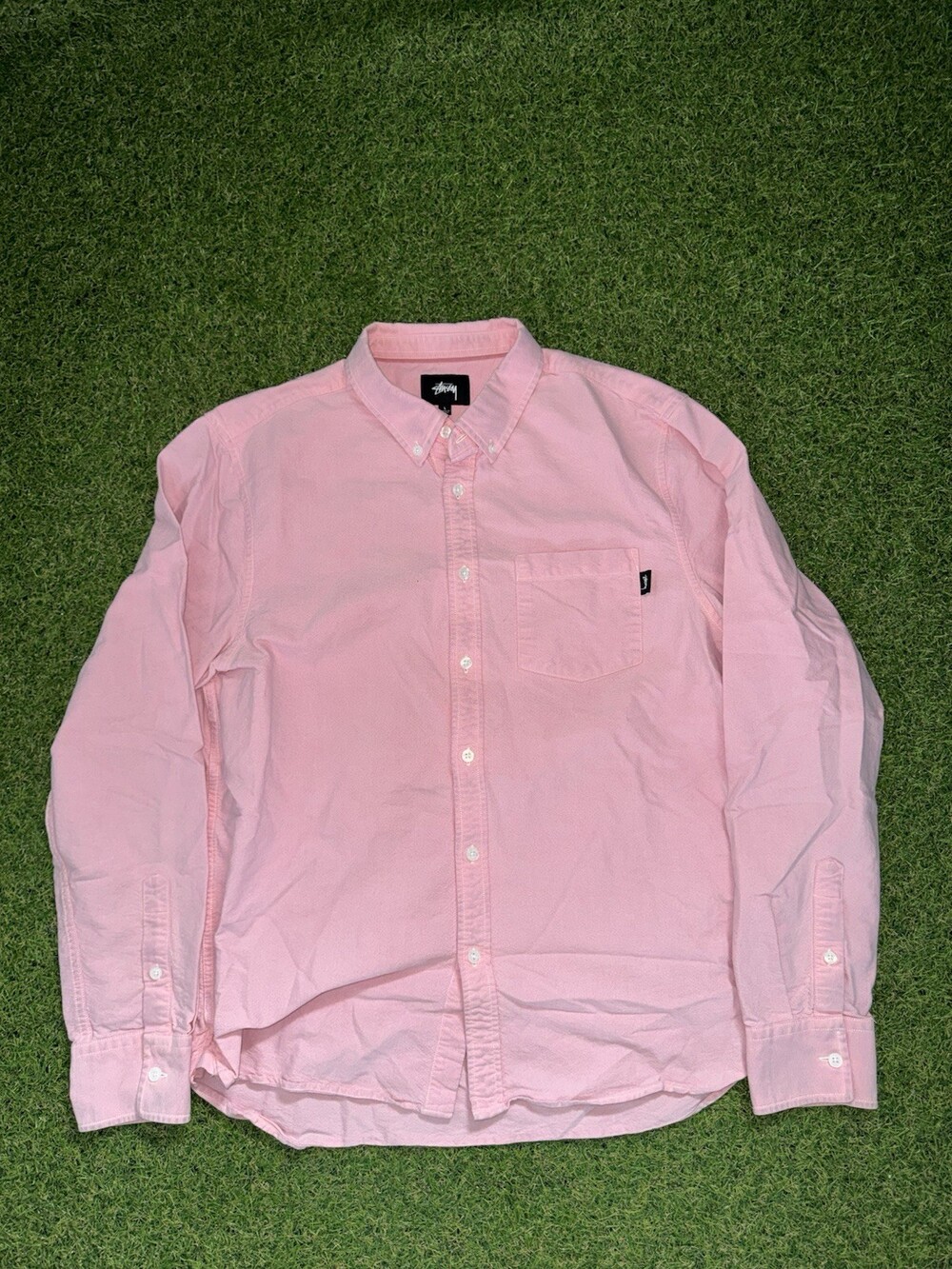Stussy Pink Button Up Size L